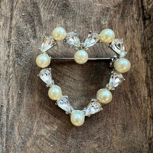 Vintage Heart shaped Pin